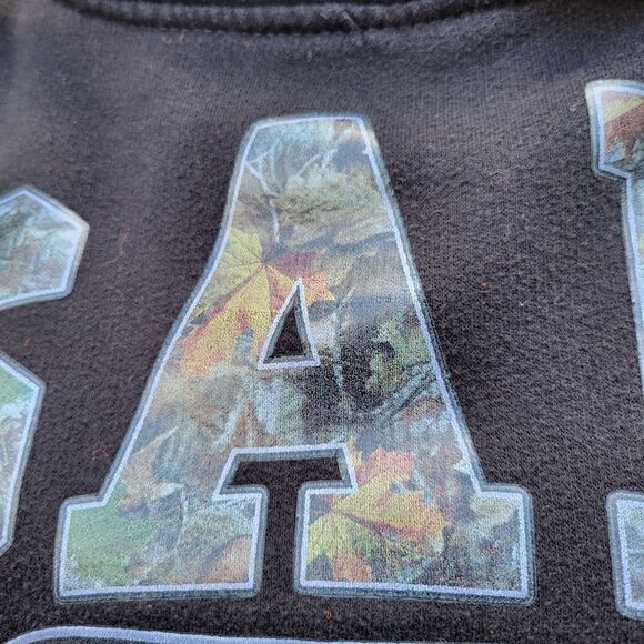 Wings Beach Outfitters Black Long Sleeve Cotton-Blend Hoodie Men's Size XL - Picture 3 of 7